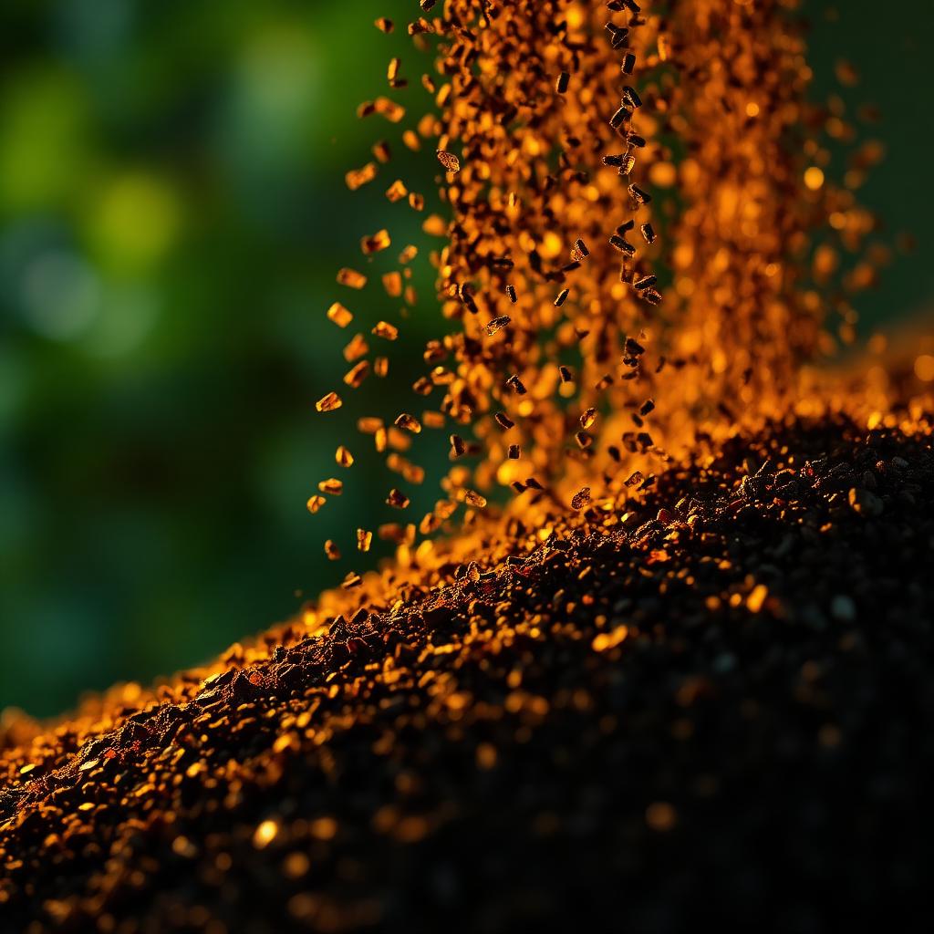 Biochar carbon granules